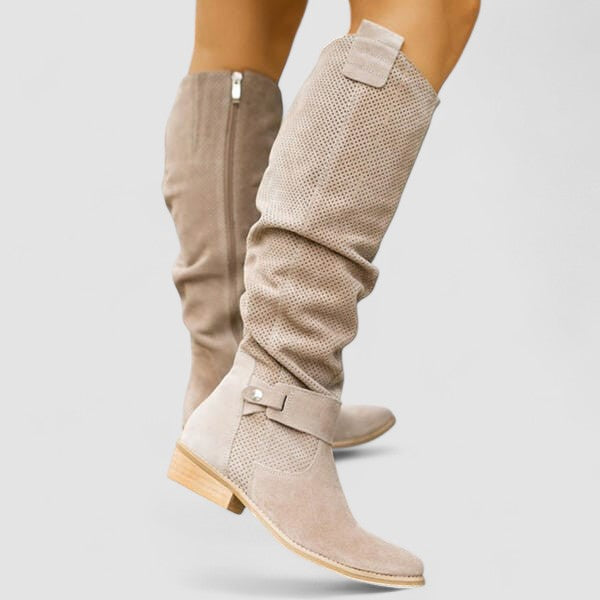 Géraldine | Bottes western souples montant jusqu'aux genoux