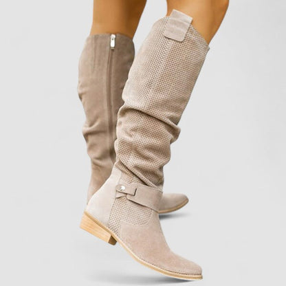 Géraldine | Bottes western souples montant jusqu'aux genoux