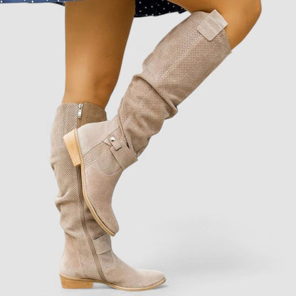 Géraldine | Bottes western souples montant jusqu'aux genoux