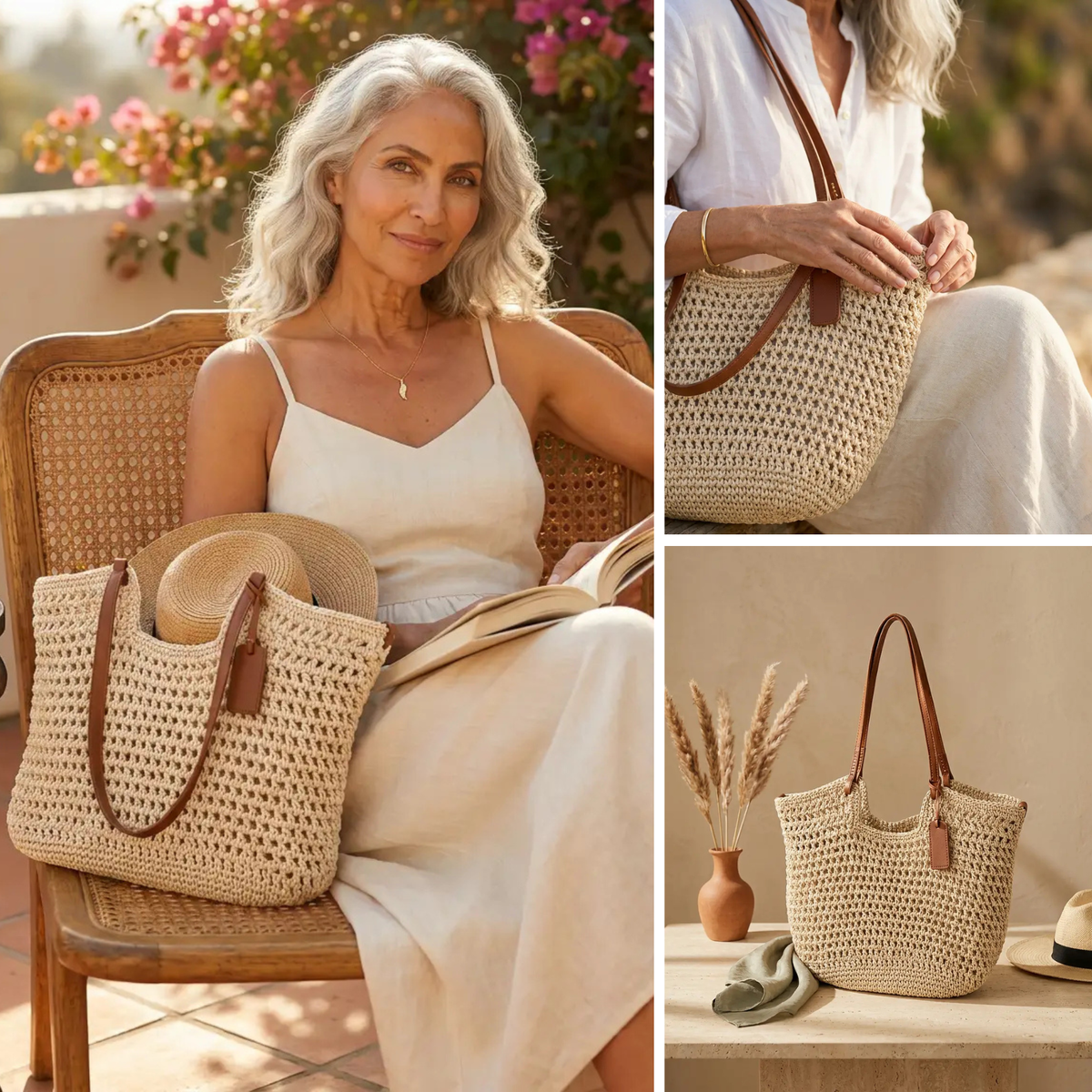 Clare | Le Cabas en Crochet Tissé Main