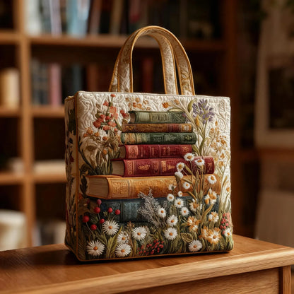 Sac Tote Matelassé – Motif Floral