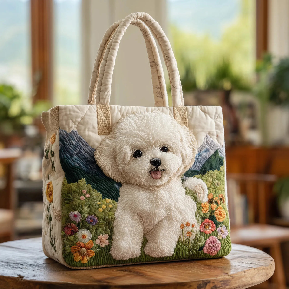 Sac Tote Matelassé – Chien Enchanté