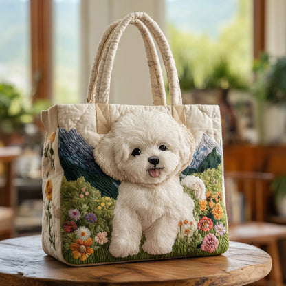 Sac Tote Matelassé – Chien Enchanté