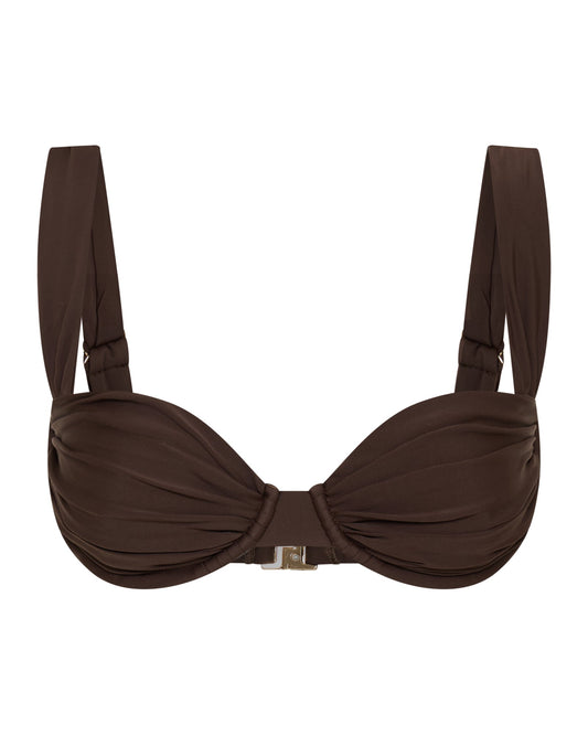 Top de bikini SIENNA Chocolat