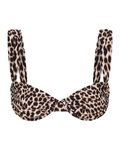 Top de bikini SIENNA Léopard