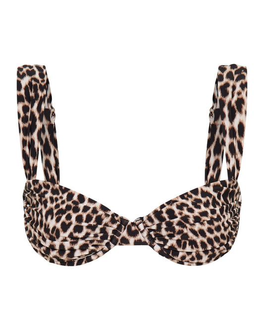 Top de bikini SIENNA Léopard