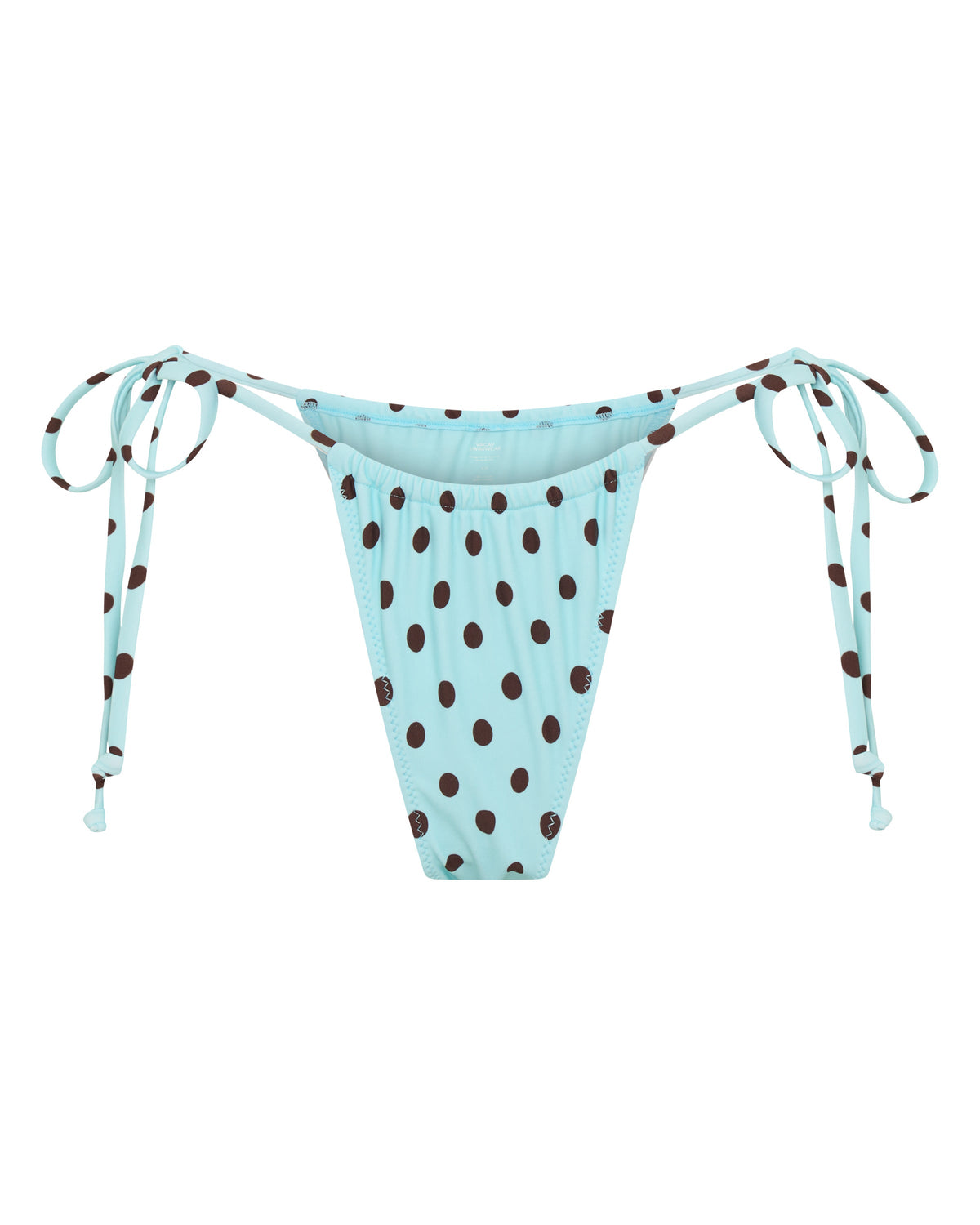 Bas de bikini ELARA à Nœuds Bleu à Pois
