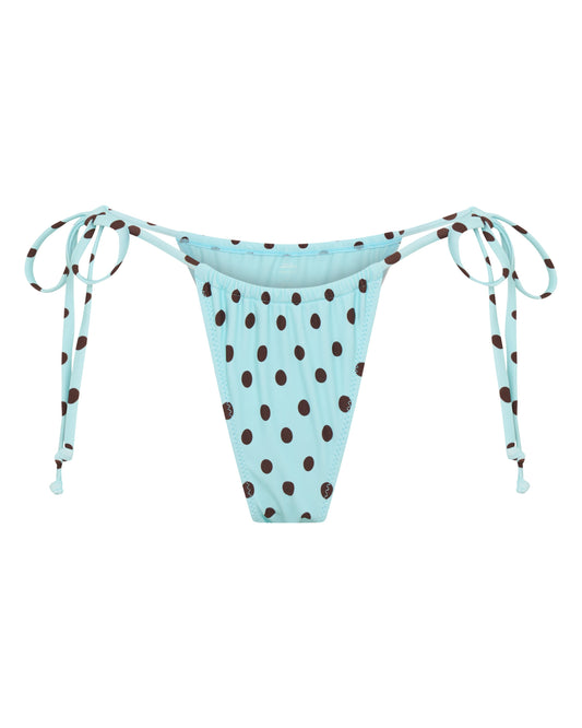 Bas de bikini ELARA à Nœuds Bleu à Pois