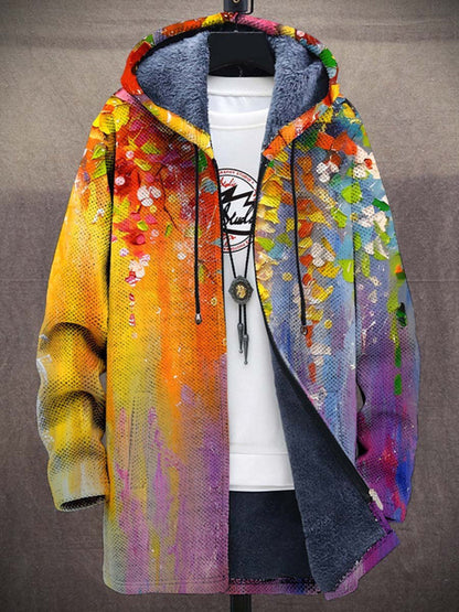 Radegonde | Cardigan Artistique à Capuche