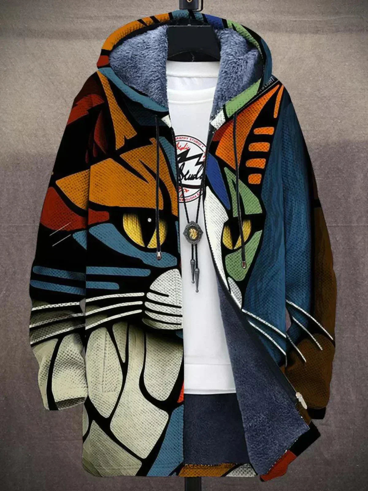 Radegonde | Cardigan Artistique à Capuche