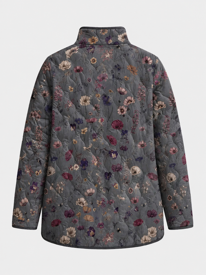 Naëlle | Veste Matelassée Imprimé Floral Vintage