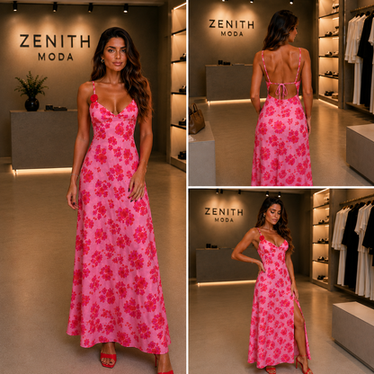 Robe Émeline Fleur de Rose