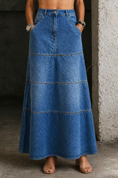 Jupe Auriane en Jean Midi