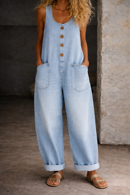 Salopette Laëtitia en Denim Vintage