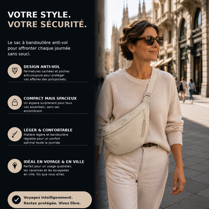 Hélène | Sac Porté Épaule Beige