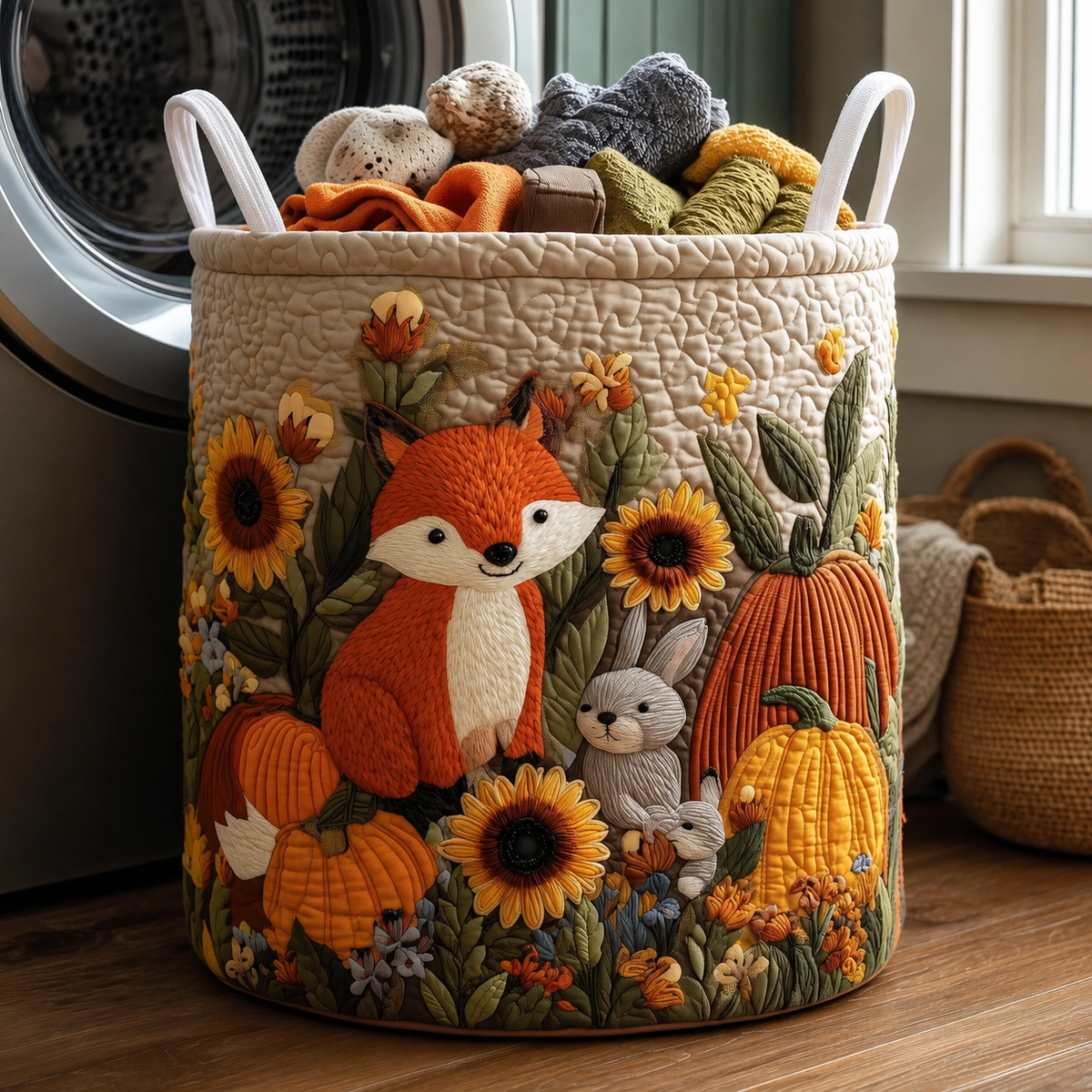 Zélie | Panier en Tissu Matelassé Fait Main