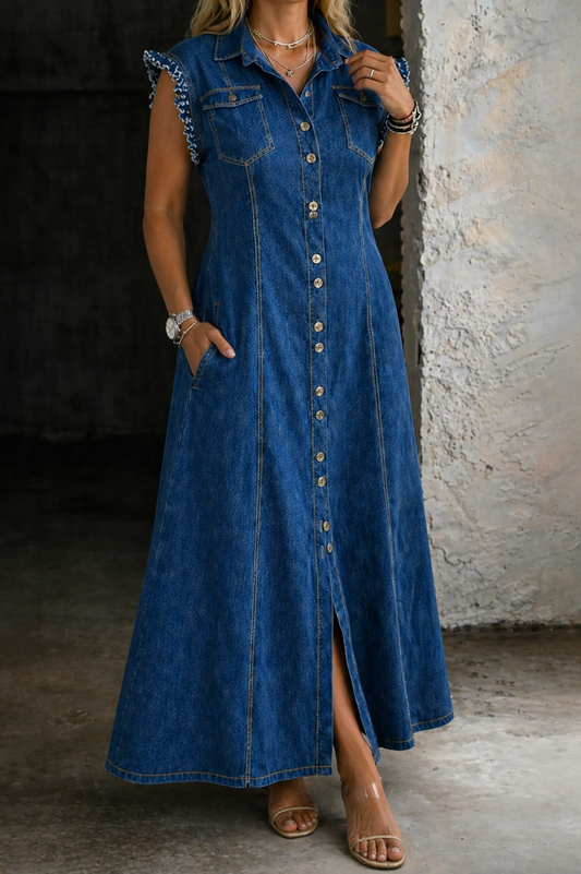 Robe Cyrielle en Jean Grande Taille