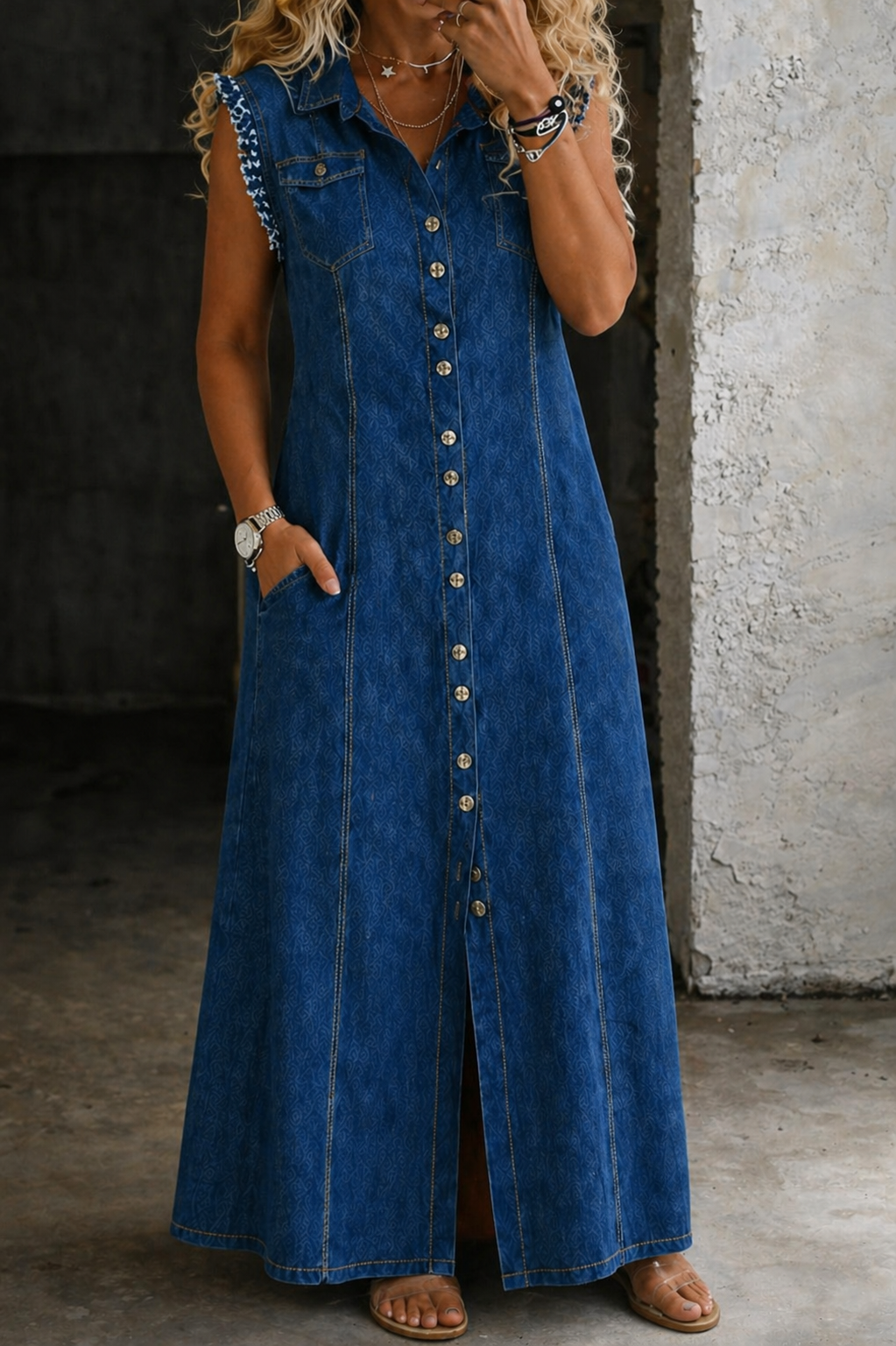 Robe Cyrielle en Jean Grande Taille