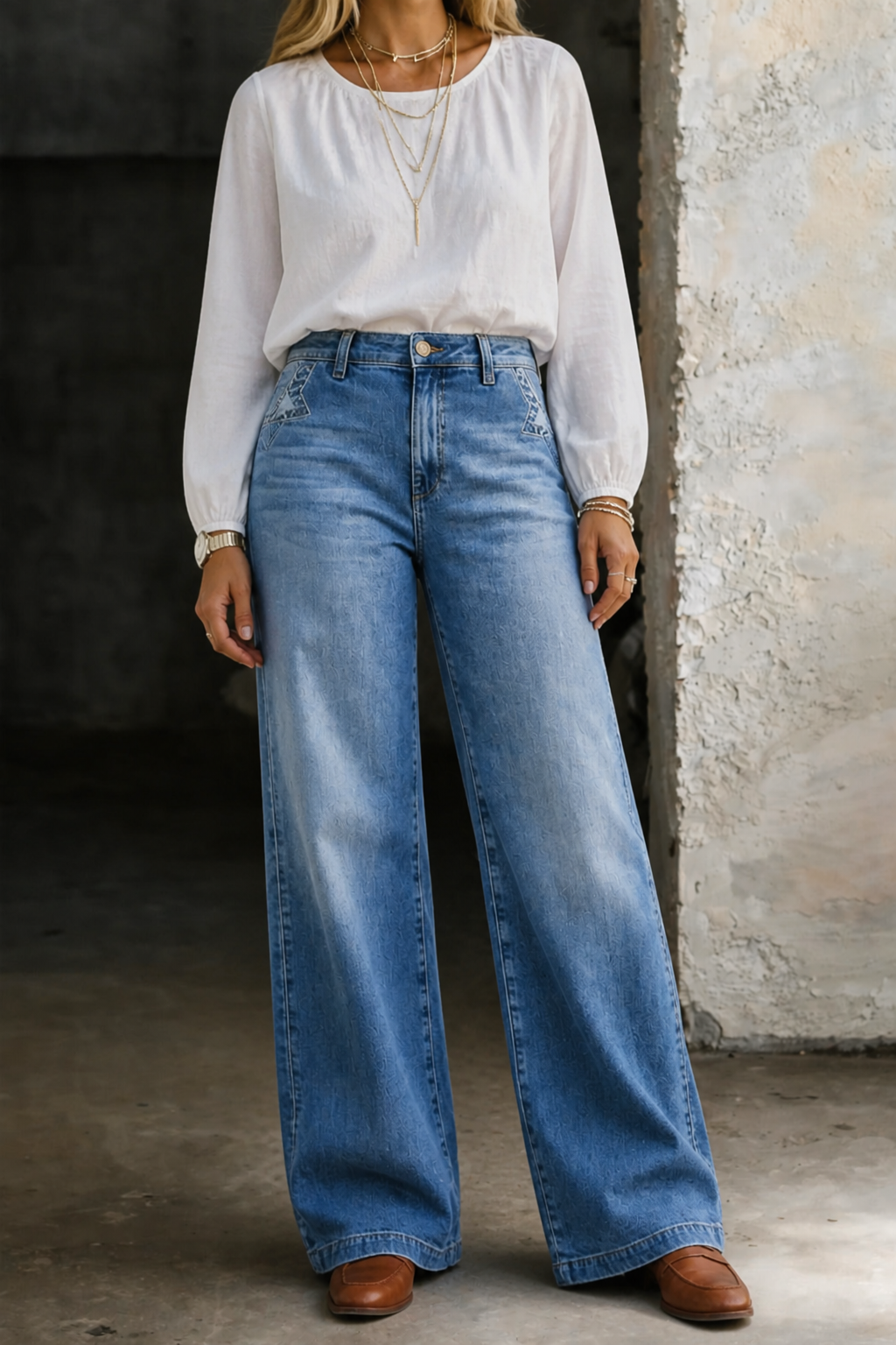 Jean Jacinthe Vintage Taille Haute
