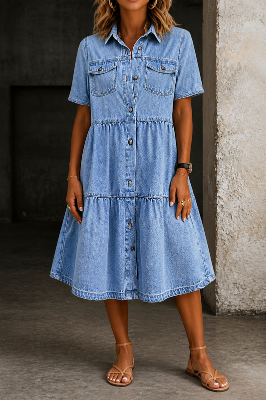 Robe Clémence en Jean Casual Chic
