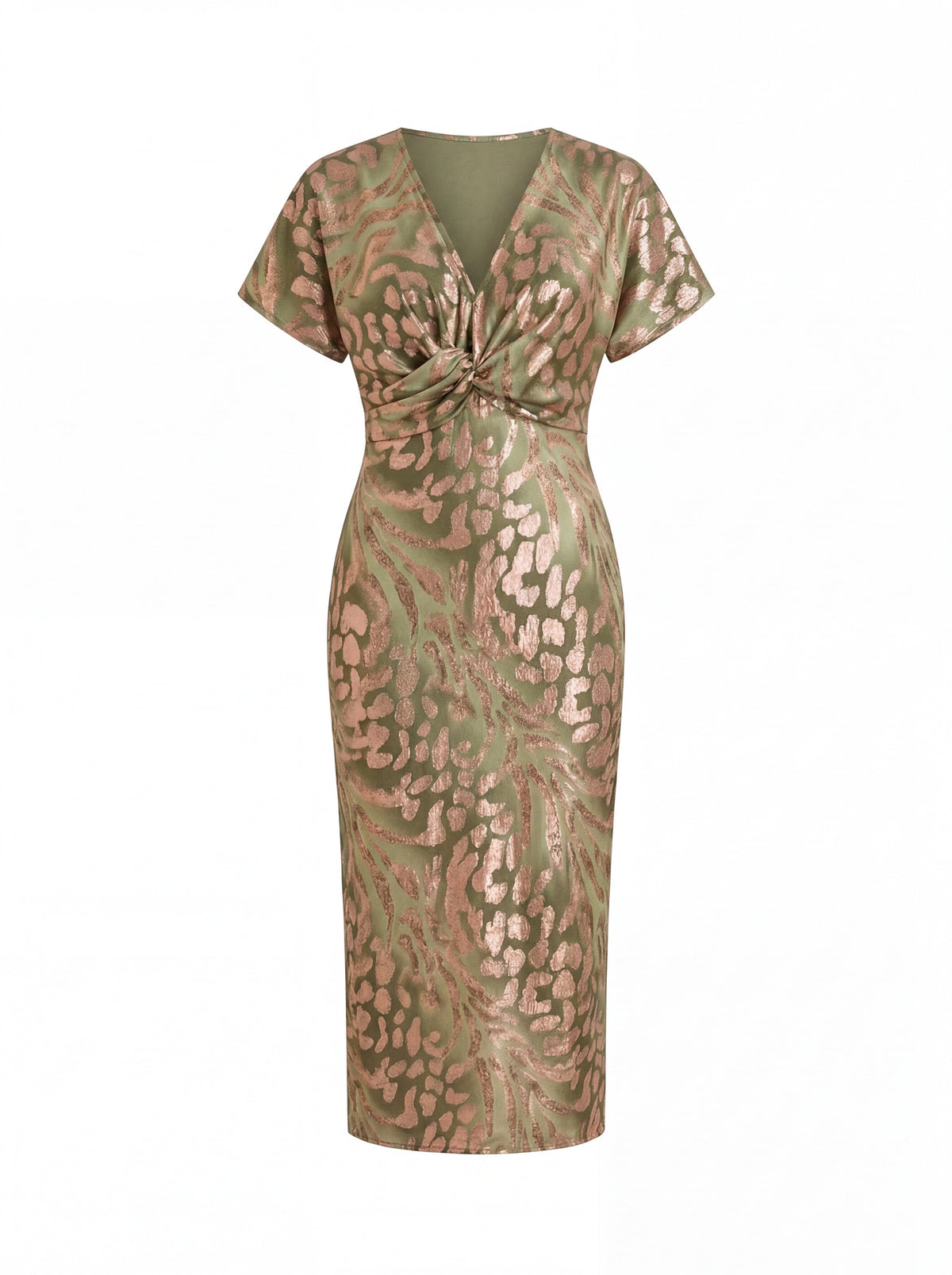 Robe Midi Cuivre | Robe d'Été pour Femme