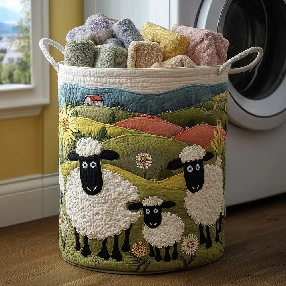 Nora | Panier en Tissu Matelassé Fait Main