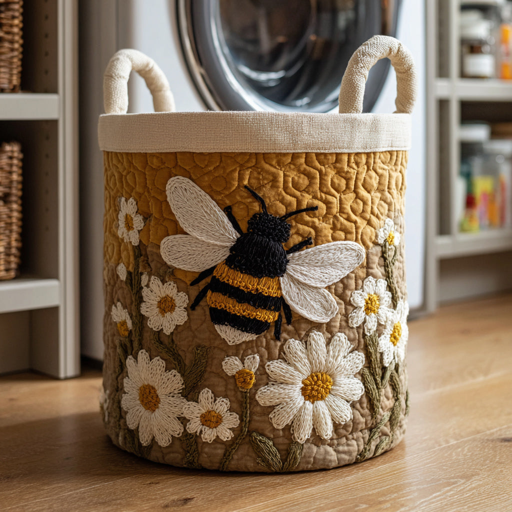 Mélisande | Panier en Tissu Matelassé Fait Main