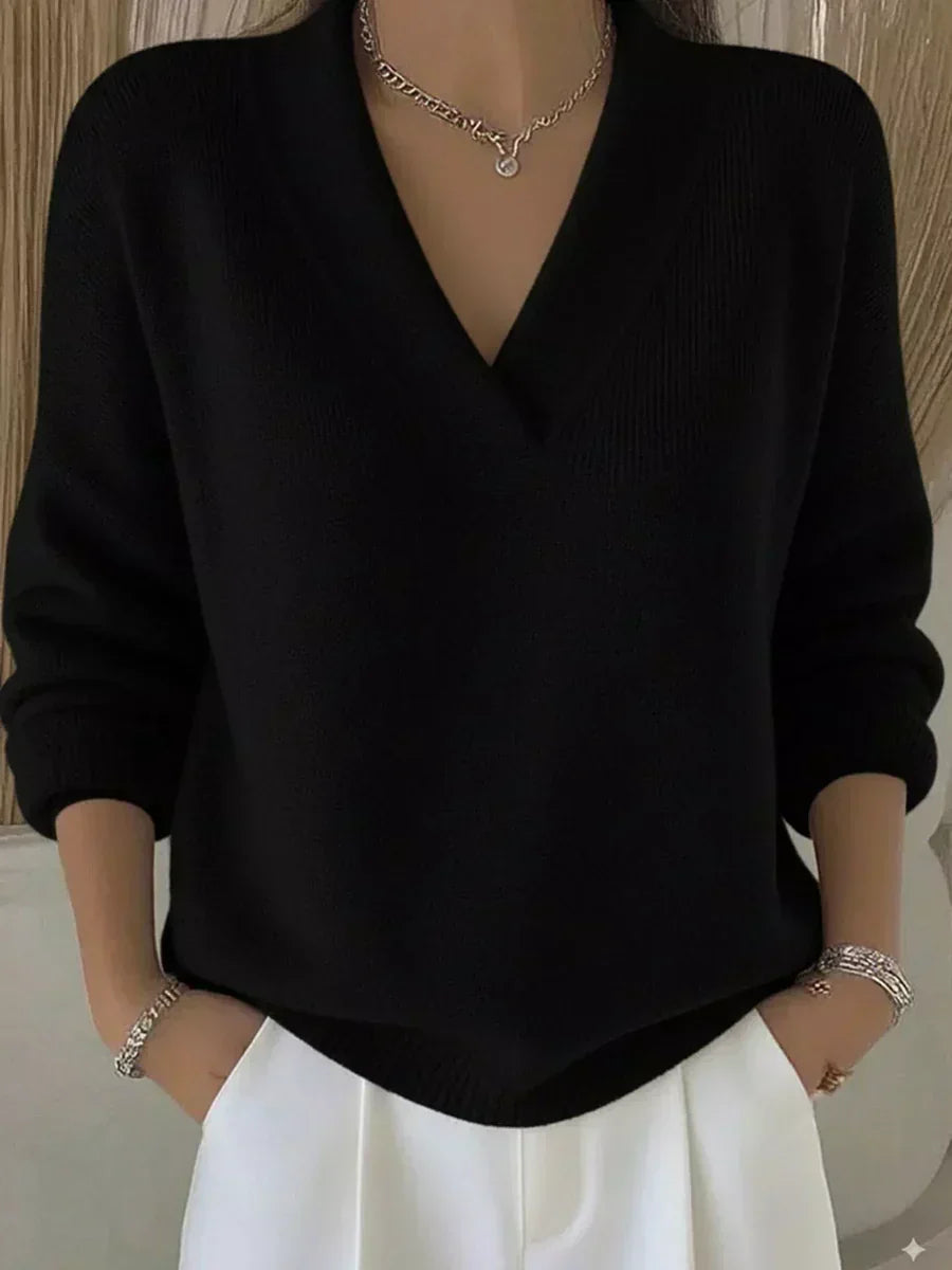 Vivienne | Pull Ample au Col en V