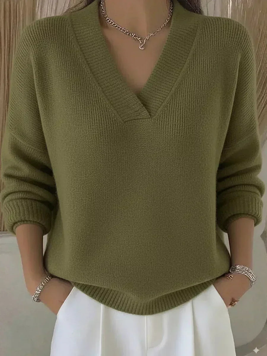 Vivienne | Pull Ample au Col en V