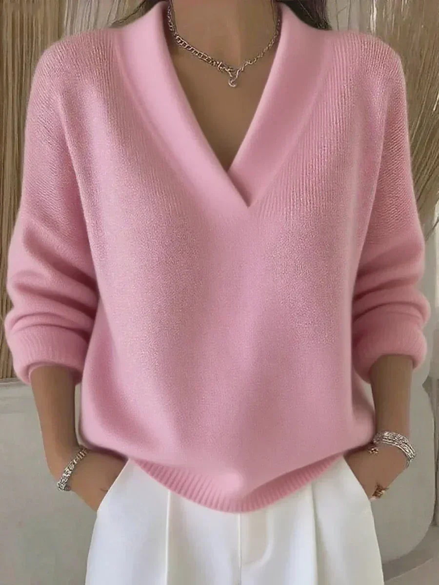 Vivienne | Pull Ample au Col en V