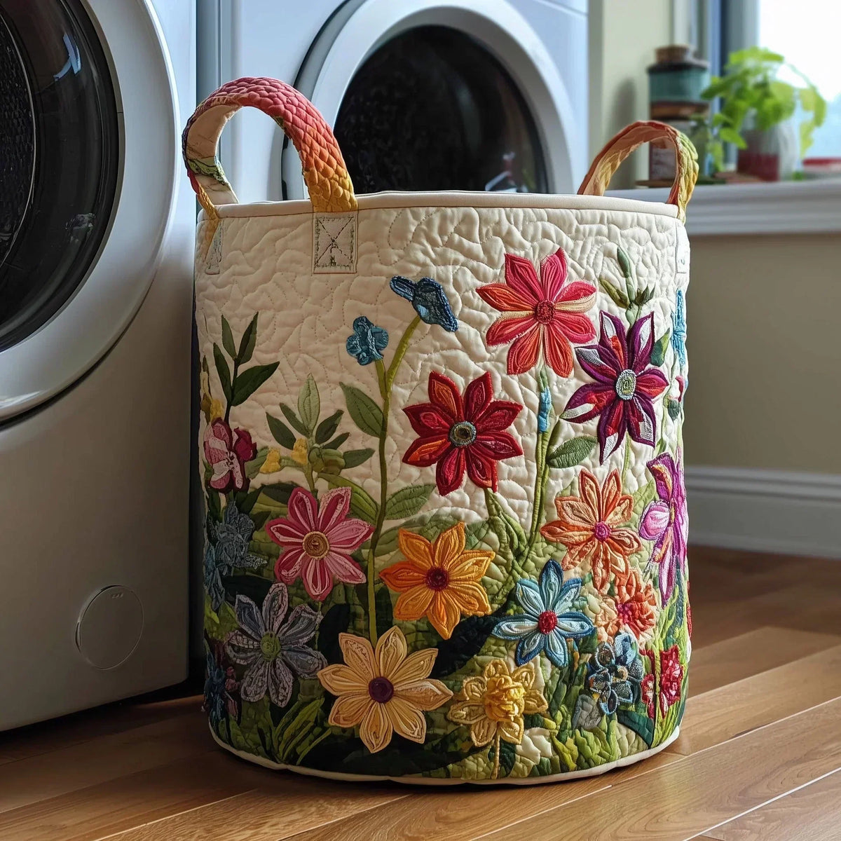Mireille | Panier en Tissu Matelassé Fait Main