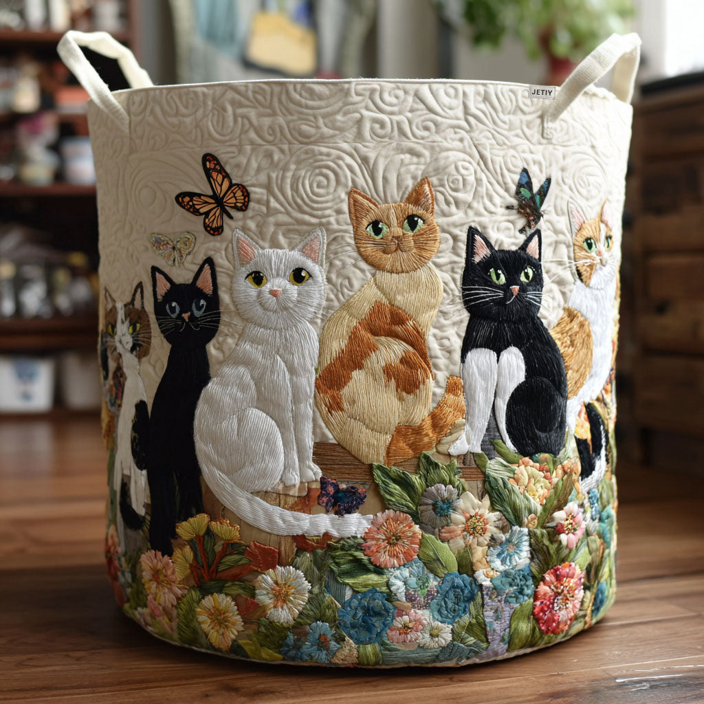 Félicité | Panier en Tissu Matelassé Fait Main