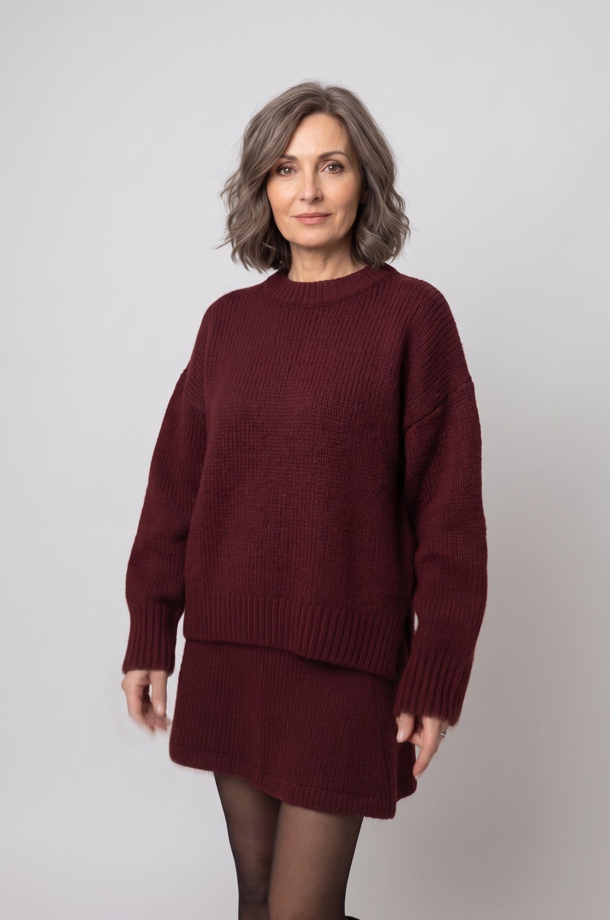 Armelle | Ensemble Pull et Jupe en Maille Douce