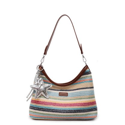 Le Sac Épaule Bohème Rayé
