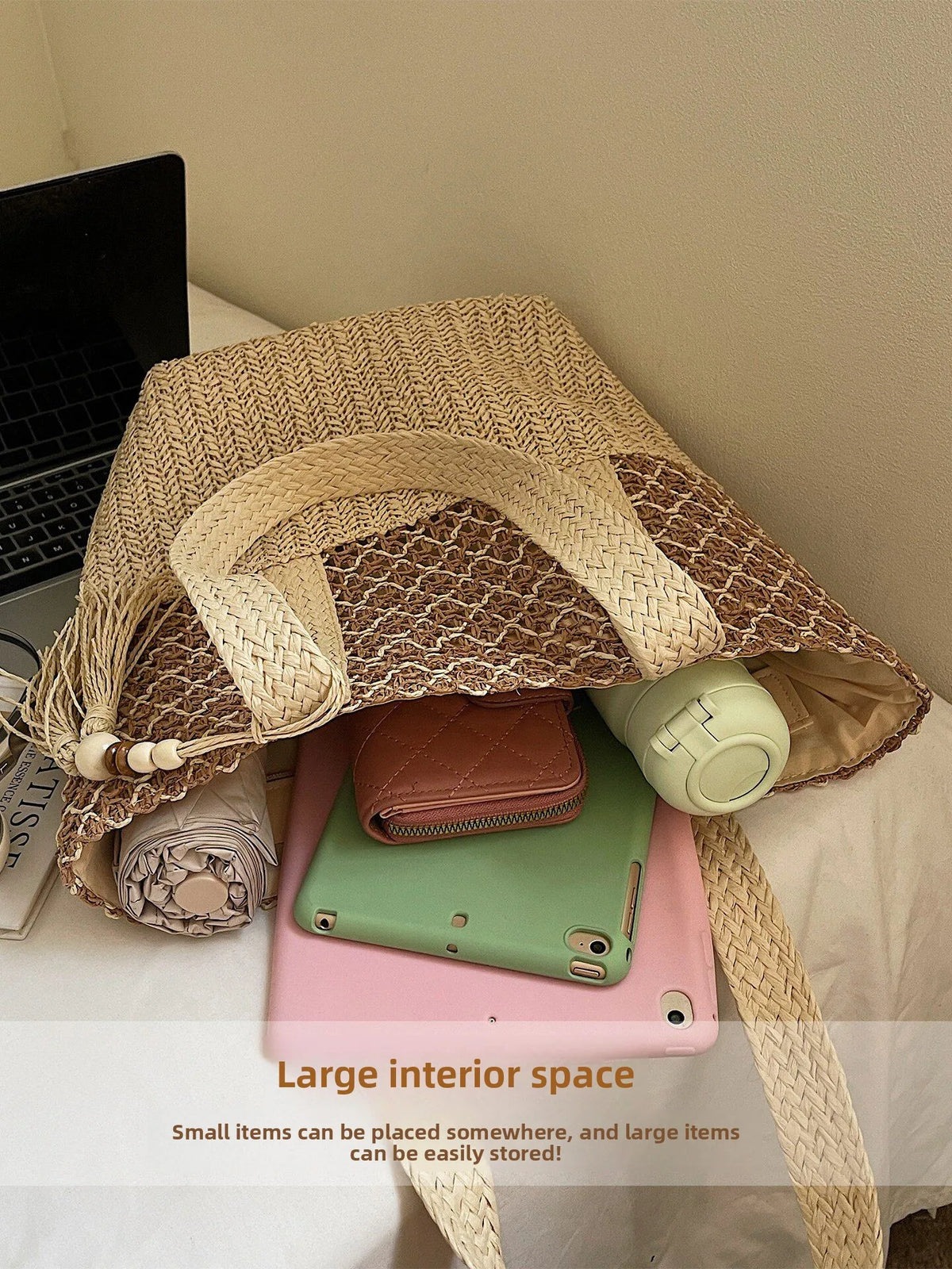 Stacy | Sac Épaule Bohème à Pompon