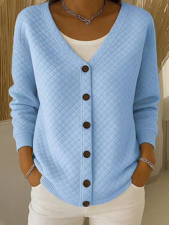Léonie | Veste en Maille Matelassée avec Boutons
