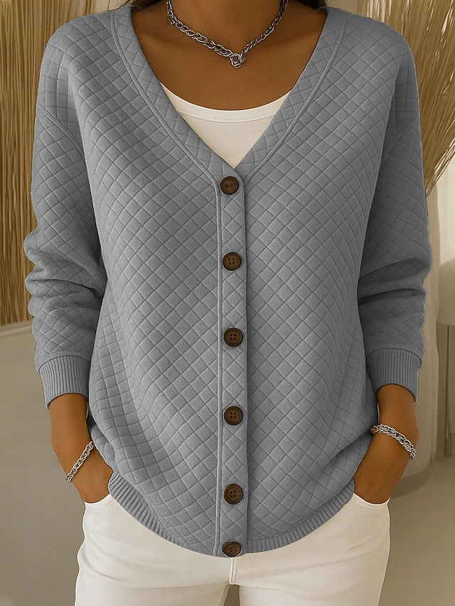 Léonie | Veste en Maille Matelassée avec Boutons