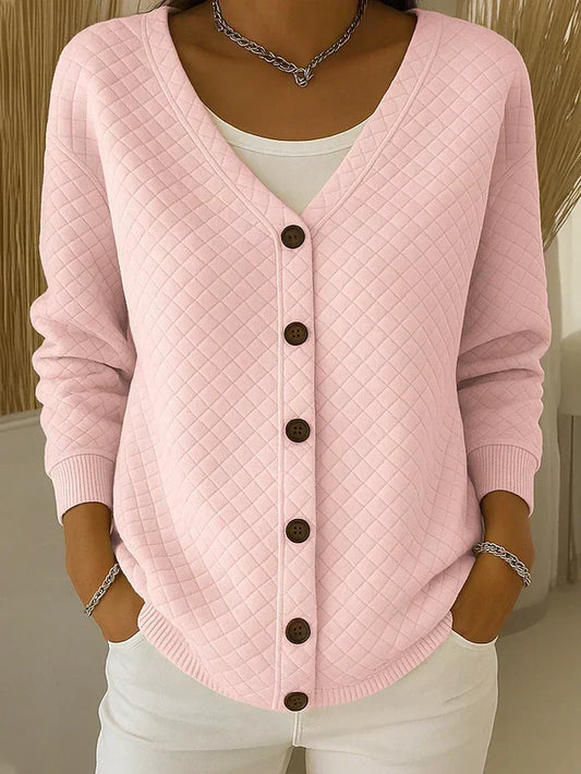Léonie | Veste en Maille Matelassée avec Boutons