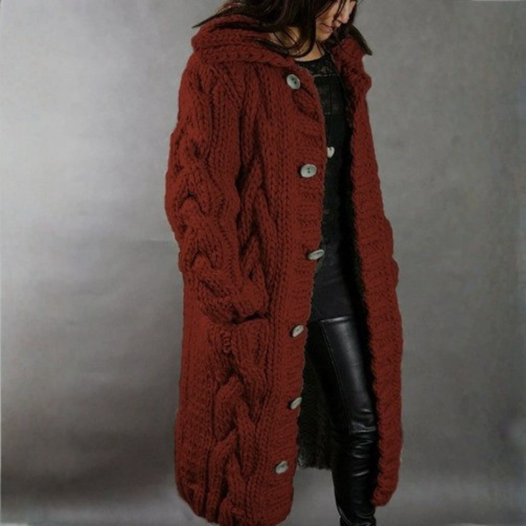 Carole | Manteau en Maille Élégant