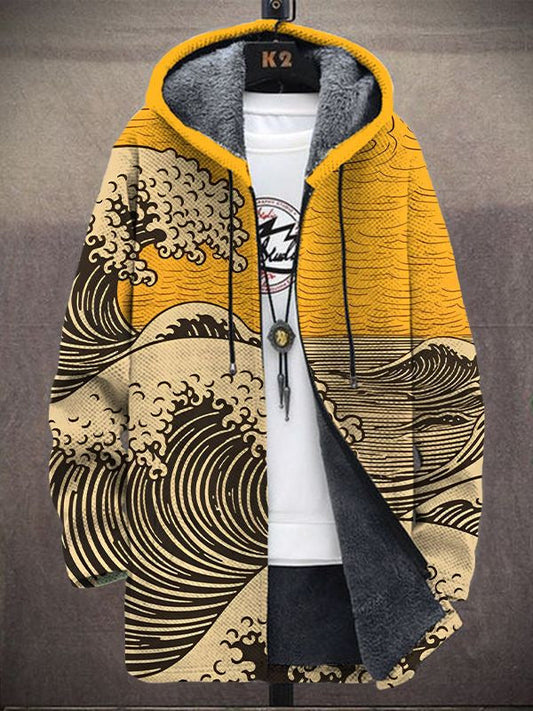 Perle | Cardigan à Capuche Imprimé Artistique