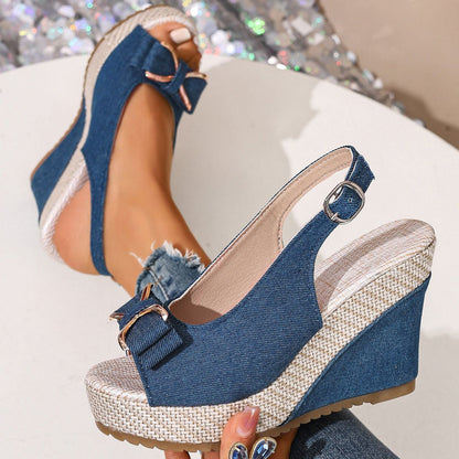 Compensées Denim Nœud Celeste