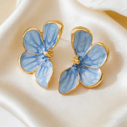Boucles d'Oreilles Pétales Papillon