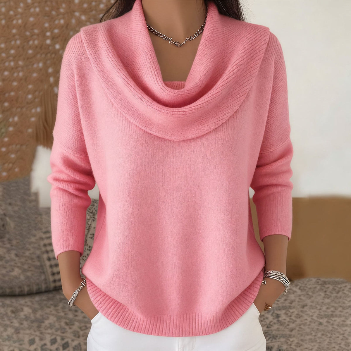 Juliette | Pull au Col Drapé