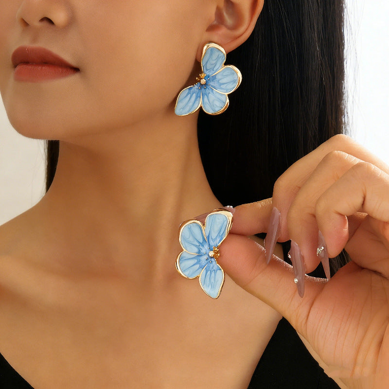 Boucles d'Oreilles Pétales Papillon