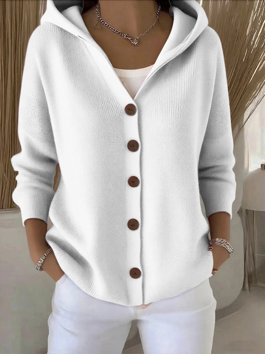 Rosalie | Veste en Maille à Capuche