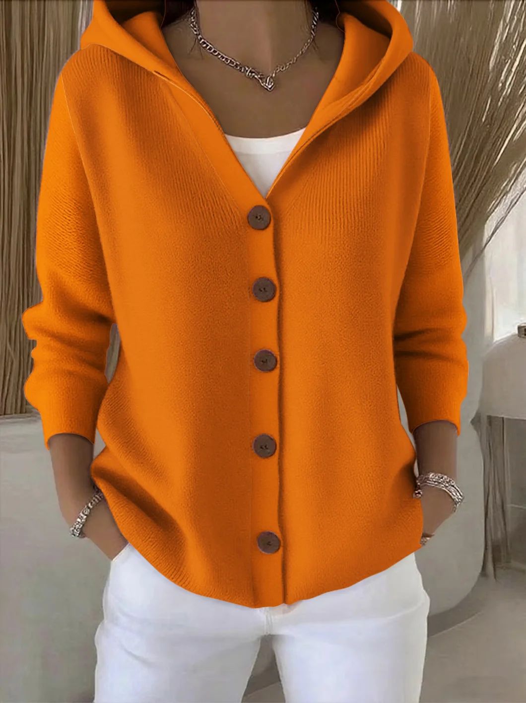 Rosalie | Veste en Maille à Capuche