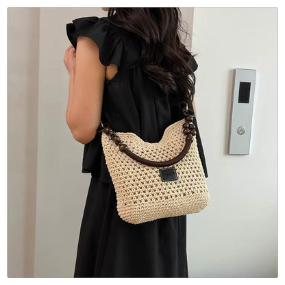 Petra™ | Le Sac Épaule à Perles en Bois