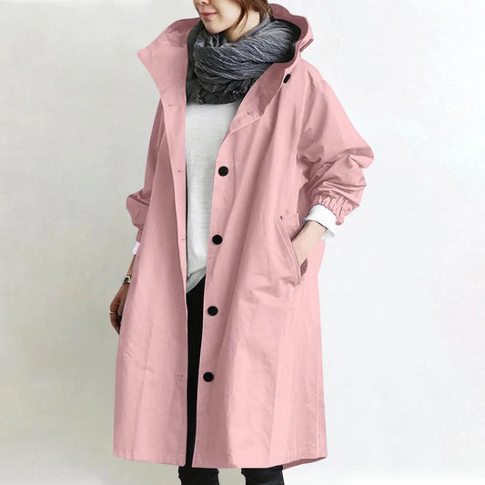 Théodora | Trench Long à Capuche