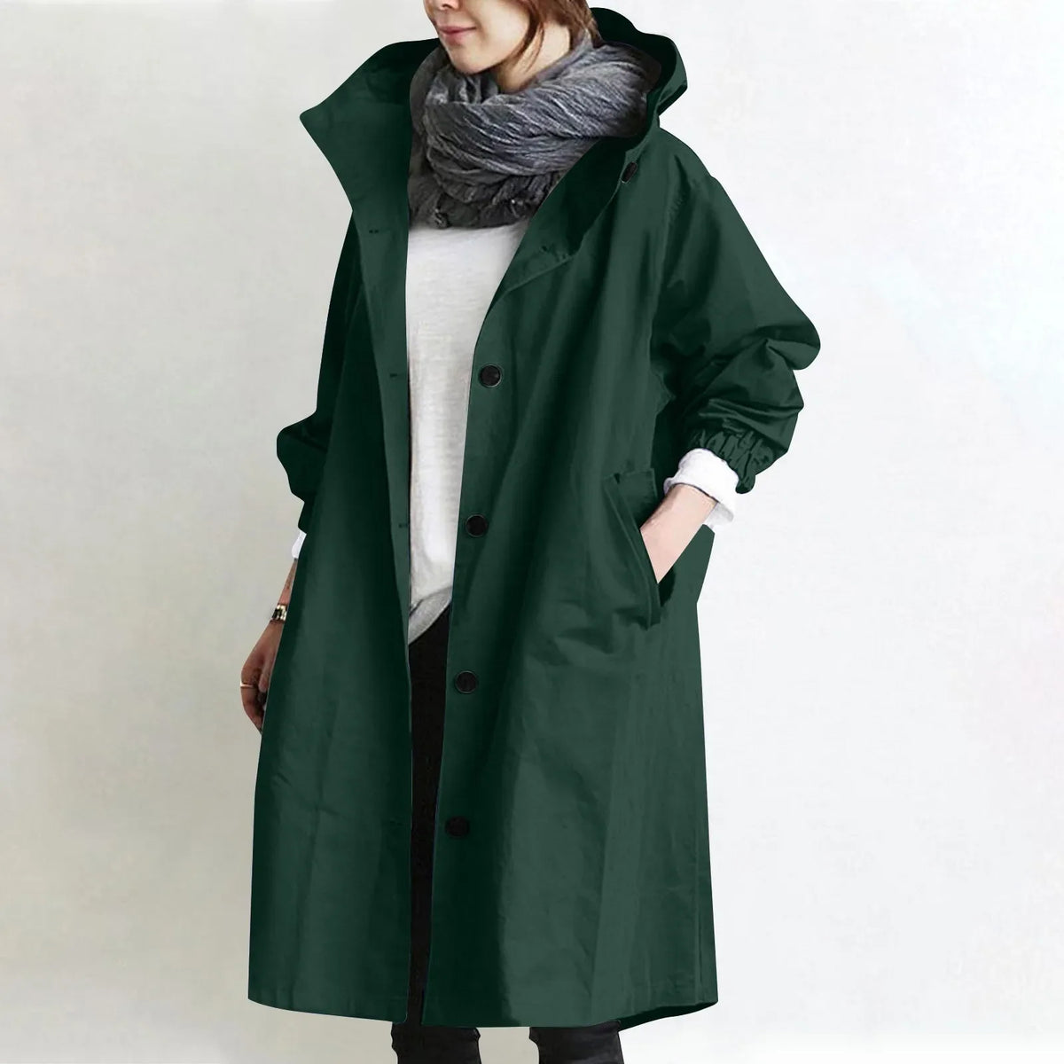 Théodora | Trench Long à Capuche