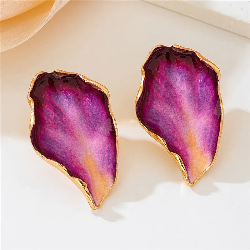 Boucles d'Oreilles Pétales Statement